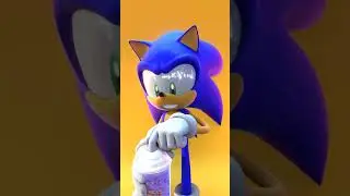 Sonic getting finger Trap in Grimmace Shake 😨 #sonic