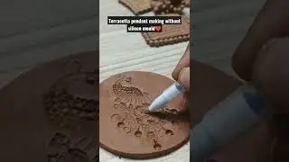 No silicon mould/easy terracotta pendant ❤️.#shorts#ytshorts#viral#trending#handmade#ytshorts#yt