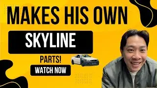 Этот парень буквально САМ ДЕЛАЕТ детали для Nissan Skyline GTR!