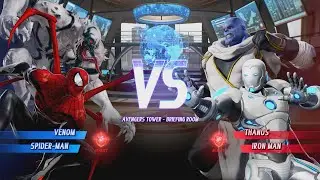 VENOM & SPIDER-MAN vs THANOS & IRON MAN - Marvel VS Capcom Infinite 2017