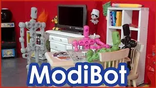 Mo Plays A Board Game - A ModiBot Stop Motion Animation