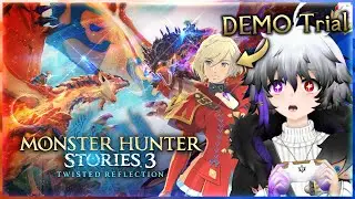 Playing Stories 3 DEMO!😍 Join Me!🤗 | Monster Hunter Stories 3 DEMO Trial Reaction【ENG VTUBER】LIVE🔴