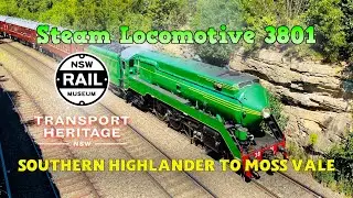 Steam Locomotive 3801 - Southern Highlander to Moss Vale, 18th September 2022
