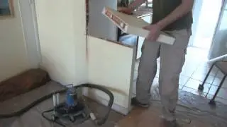 D&eacute;coupe d'une cloison en brique creuse 2/2
