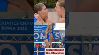 The Insane Performance Of Womens Diving | Emilia Nilsson & Elna Widerstrom #Sports #diving #shorts