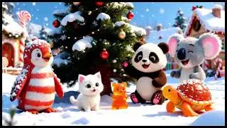 🎄 Candy Christmas Adventure | Santa & Candy Animals Magical Holiday Story 🍬
