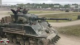 D-Day Again - Convoy of Allied Vehicles Used In Normandy Invasion 1944 - Tankfest 2017