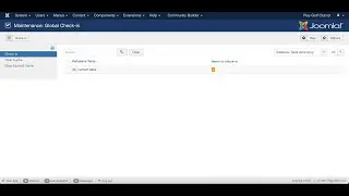 Joomla! clear cache