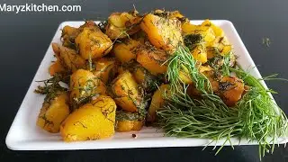 How to make dill leaves with potato /Shepu aloo ki sabji recipe/Greens recipes/healthy side dish