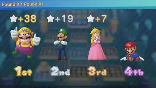 Mario Party 10 - Wario vs Mario vs Luigi vs Peach - Haunted Trail (Master Difficulty)