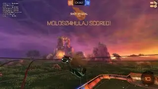 Close game in Rocket League 2 VS 2 with a random