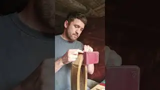 Handmade classic wallet J&FJ Baker Burgundy English Bridle #leather #leathercraft #asmr #satisfying