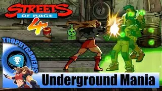 Streets of Rage 4 - Stage 5 Mania Difficulty Underground Playthrough