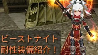 【イルーナ戦記】ビーストナイト 耐性装備紹介！皆さんビスナしよ？