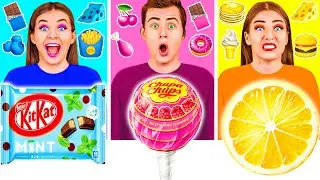 Food of The Same Colors Challenge | Funny Food Situations by Fun Fun Challenge