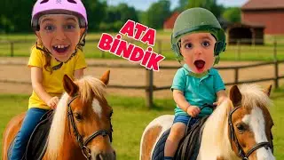 POYRAZ ELİF AT ÇİFTLİĞİNDE BİR GÜN!!QTA BİNDİK!!