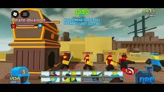 Roblox [THE BATTLE BRICKS] i beat first boss in chapter 2!!