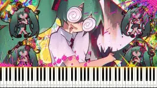 Confessions of a Rotten Girl (腐った少女の告白) SAWTOWNE PIANO TUTORIAL SHEET + MIDI #piano #vocaloid