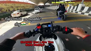 How To Ride NS400 | REPUBLIC DAY 🇮🇳 | Fast As Hell‼️