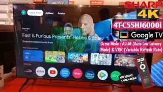 REVIEW LED TV AQUOS SHARP 4T-C55HJ6000i 55 inch 4K Frameless Google TV #review #sharp #4T-C55HJ6000i
