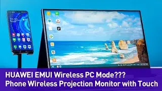 Portable Wireless Touch Display,HUAWEI EMUI Wireless PC Mode, Android10 Desktop Mode Monitor