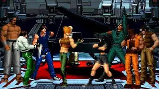 [KOF Mugen] Memorial Classics | Goro, Benimaru, Shingo, Kyo vs Heidern, Clark, Leona, Ralf [ 4vs4 ]