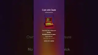 Code with Claude (Version 1) (Inspired by Chris Dzombak's Claude.md post)