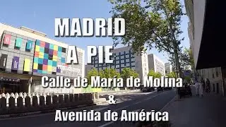 🚶CALLE MAR&Iacute;A de MOLINA y AVENIDA de AM&Eacute;RICA🏙️Madrid
