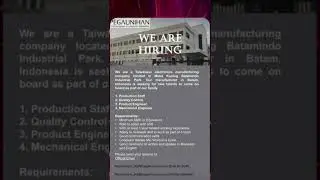 lowongan PT.Pegatron technology indonesia Batam(27 september 2022)