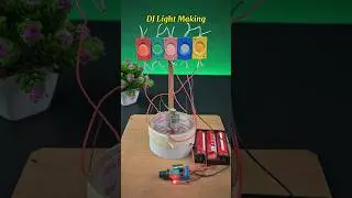 DIY RGB DJ Light Project | How to Make a DJ Light at Home #shorts #light #led #project
