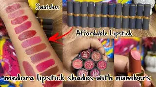 Medora Lipstick Review 🎀🌸 | Medora Lipstick Shade with Number  | Medora Lipstick Colours 💄 