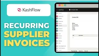 Как ввести повторяющийся счет-фактуру поставщика в Kashflow