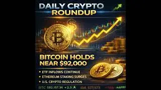 Bitcoin Holds Near $92,000 as ETF Inflows Continue, Ethereum Staking Surges, and US Crypto Regula...
