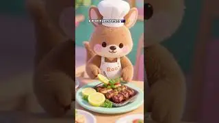 Kangaroo Chef&rsquo;s Aussie BBQ Platter 🦘🍖 | Cute Cooking Shorts