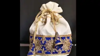How to make batua (potli bag) at home.. बटवा (पोटली बेघ) केसे बनाये।