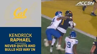 Cal's Kendrick Raphael Never Quits As He Bulls His Way In For The Game-Winning Score
