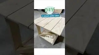DIY outdoor patio side table idea. How we built it for $0  #frontporch #diy #patio #diyprojects