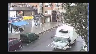 CCTV of Roger Buckingham in Shepherds Bush shortly after he fatally stabbed Piotr Mikiewicz