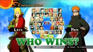 Naruto Shippuden Ultimate Ninja Storm: 2 | Lars vs Pain | cpu vs cpu