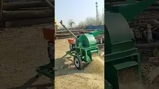 Wood chip crusher can crush wood, bamboo, rhizomes