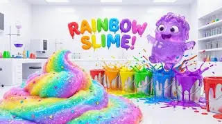Изучаем цвета: гигантский радужный слайм от NOVA! 🌈 Успокаивающее ASMR-видео для детей