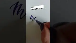 Kalend&aacute;r mien 21. september - #Matus #calligraphy #moderncalligraphy #handwriting #handlettering