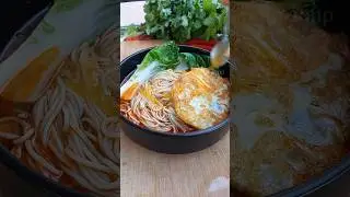 Quick Spicy Noodle Soup with Bok Choy
