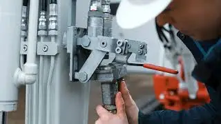 Minibagger Anbauger&auml;t Greifer wechseln - Anleitung