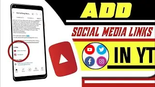 How to add Social media link in Youtube channel 2022 #youtubetricks