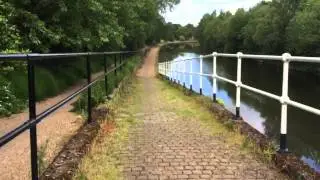 Hyperlapse walk to Barton Swing Aqueduct, Manchester
