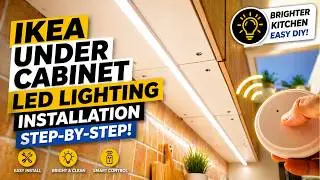 IKEA Kitchen Lighting OMLOPP - How to Install Under Cabinet LED Lighting