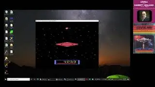 Atari 2600 EMU - Cosmik Ark (Cosmic Ark Slow Meteor Hack) - Game 2 B/X - 6,101