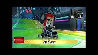 Custom Subway Train Splatoon 3 Bike mod MK8D Nintendo Switch Yuzu Bell Cup 200cc