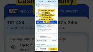 Flipkart Big Bang Diwali Sale LIVE 🔥 iPhone 16 Just ₹50,527 😱 | SBI Card Offer 10% + 5% Cashback!